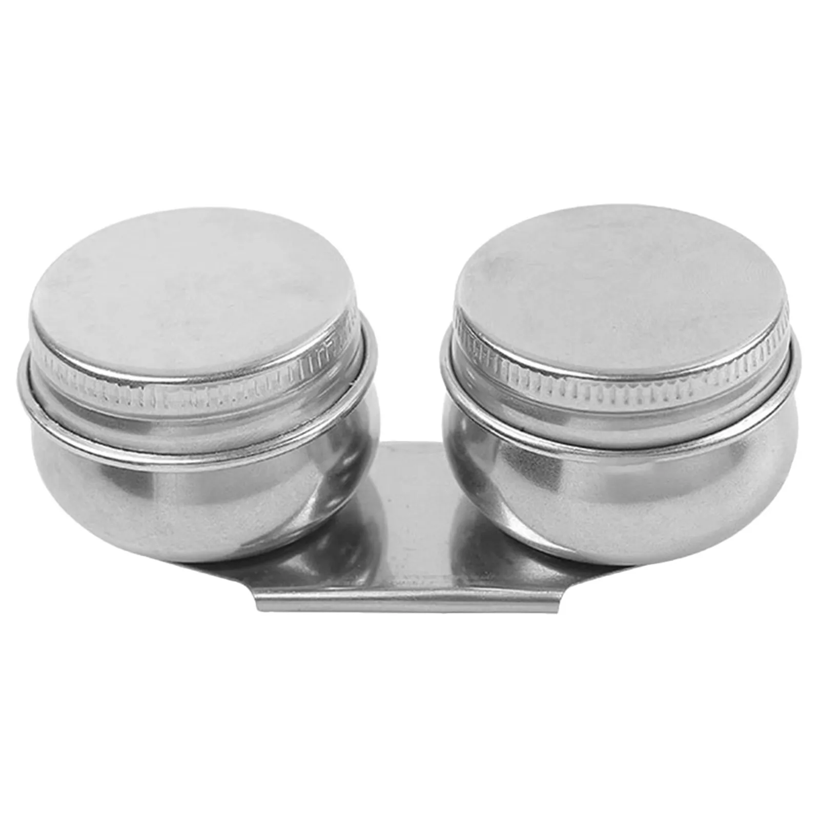 Stainless Steel Double Palette Cup Large Mouth Leak-Proof Lid Oil Painting Pigment Storage Brush Cleaning Pot Oil Palette Cup