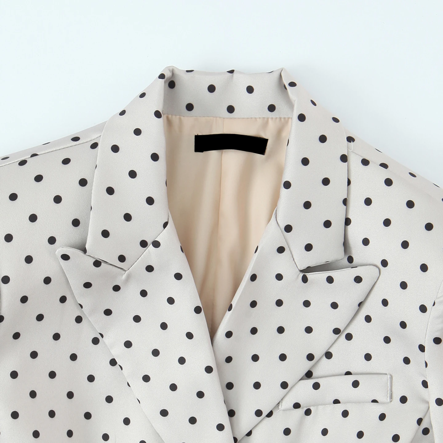 Fashionable Polka Dot Long Sleeve Shirt Jacket Women's Spring Autumn New Arrival  Knot Tied Waist Standard Fit ZADATA