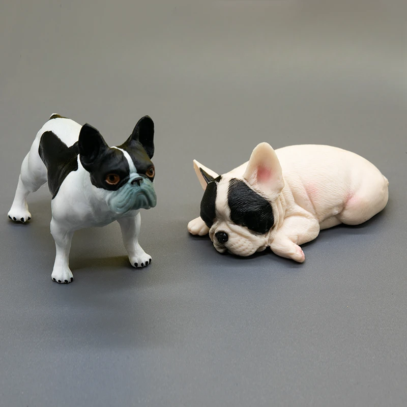 Bionic Art French Bulldog Miniatures Originality Office Desktop Bedroom Figurines Nordic Aesthetic Home Decor Statuette FYFM