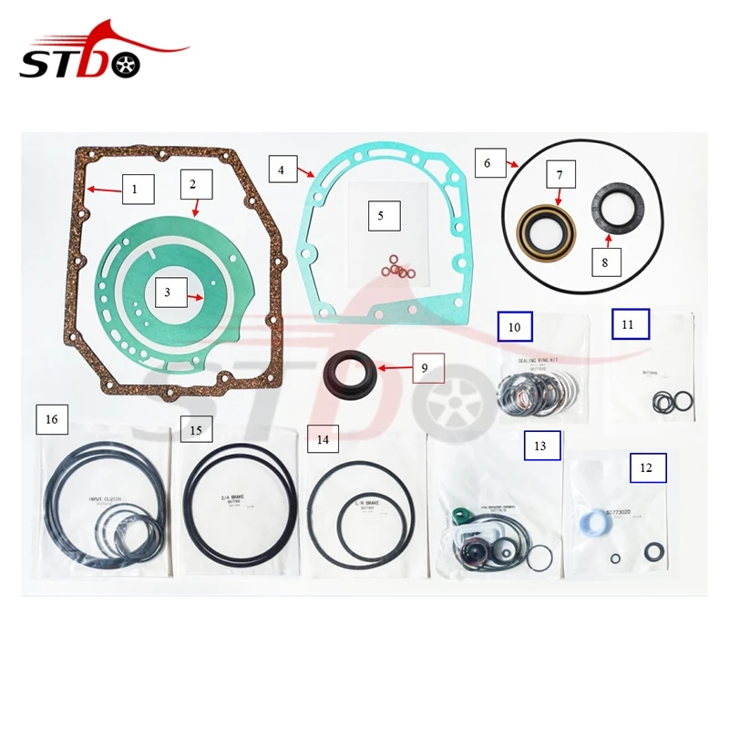 New 42RLE Pack Transmission Shift Solenoid Block Kit With Solenoid Valve Oil Filter Plug Sensor For Dodge Charger Jeep