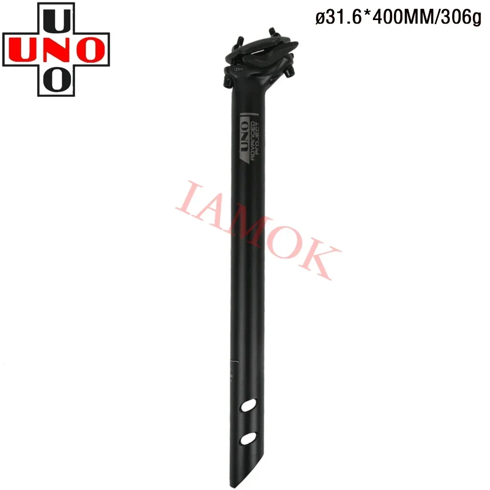 UNO SP-719 Mountainbike Ultraleicht Schwarz 27,2/30,9/31,6mm Sattelstütze Iamok 350/400mm Sattelstütze Hinten Welle Fahrrad Teile