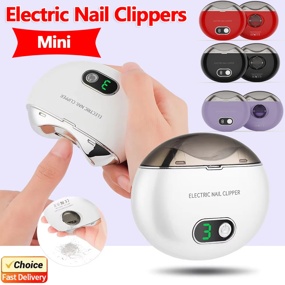 

Electric Nail Grinder Rechargeable 3 Speed Nail Clipper Low Noise Safe Trimmer for Adult Kids Nursing Care Manicure Tool