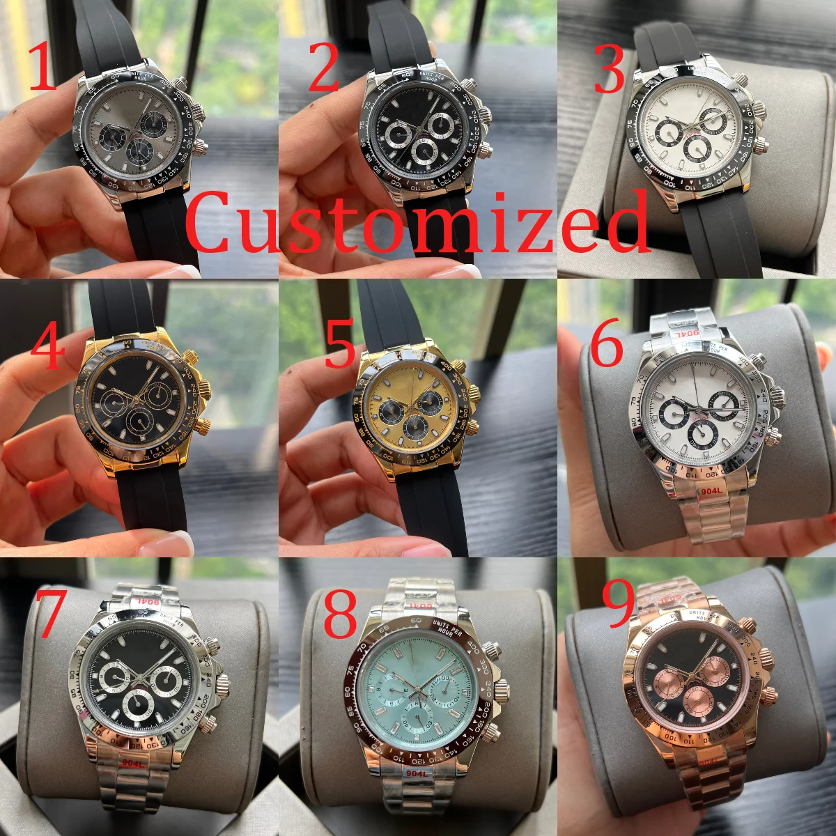 

2025 Men's Watch New White Plate Steel Ceramic Ring Automatic Movement Mechanical Movement Fashion Watch Can Be Customized