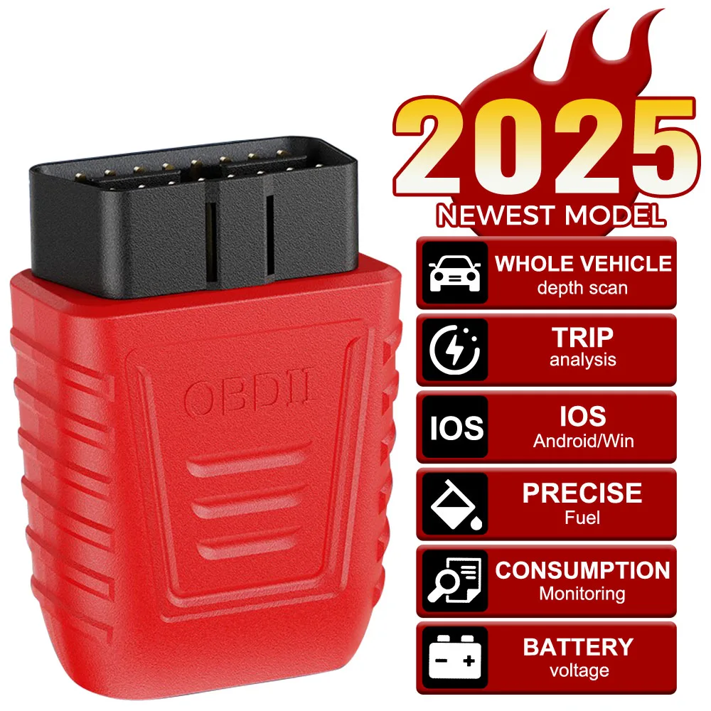 

Car Accessories OBD2 Car fault Diagnostic Tool With Automatic Scanning AM2 Code Reader OBD II Scanner Read&clear The Fault Codes