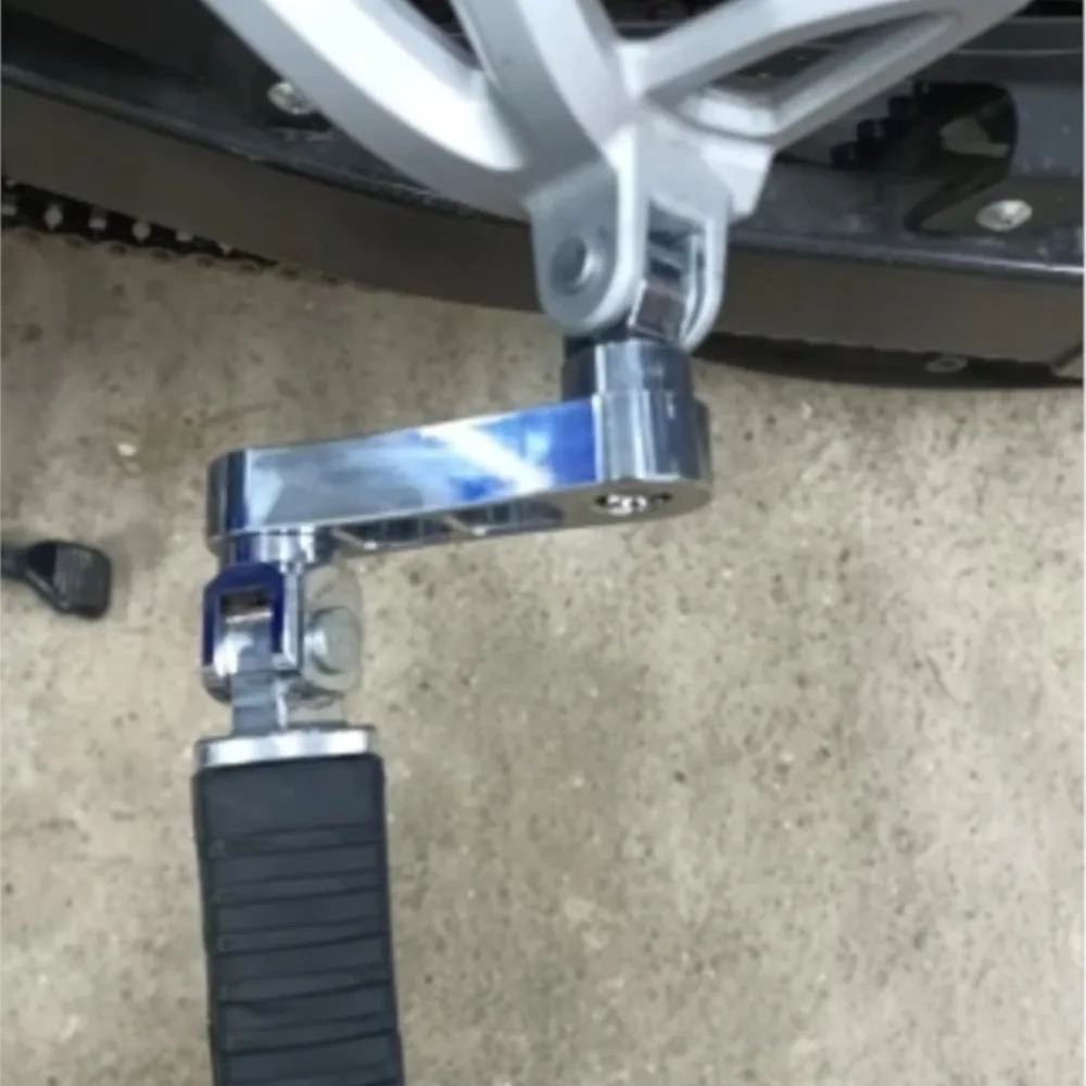 

For Touring Foot Peg Extension Bracket Motorcycle Foot Peg Highway Bracket 360° Adjustable Rugged Foot Peg Extension Bracket