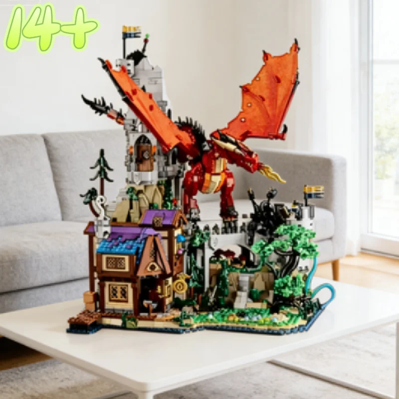

2026 New Game IN STOCK Red Dragon's Tale Mode Building Set Assembly Model Blocks Toys Bricks for Boys Or Girls