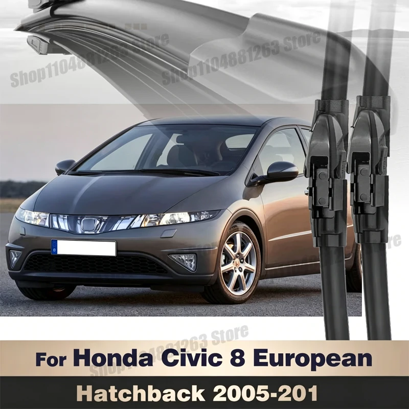 

Front Wiper Blades For Honda Civic 8 European Hatchback 2005-2011 2006 2007 Wiper Windshield Windscreen Window Brush 26"+23"