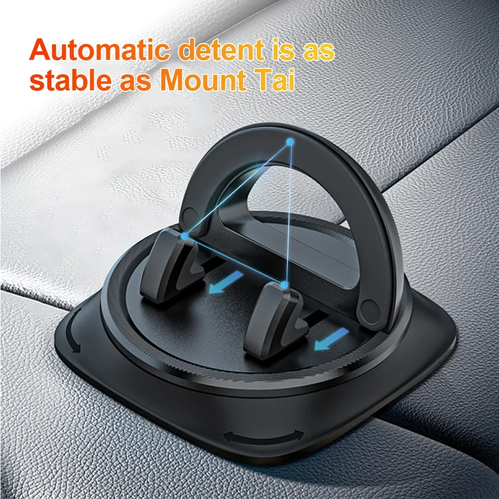 Suporte giratório 360 para celular, suporte para carro, antiderrapante, navegação gps, suporte para carro, universal para todos os telefones