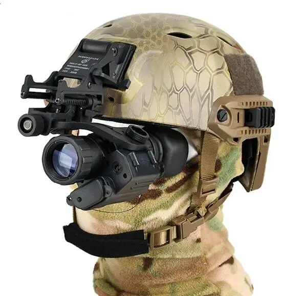 US Military Hat Monocular PVS-14 Infrared Night Vision Device Helmet Outdoor Men