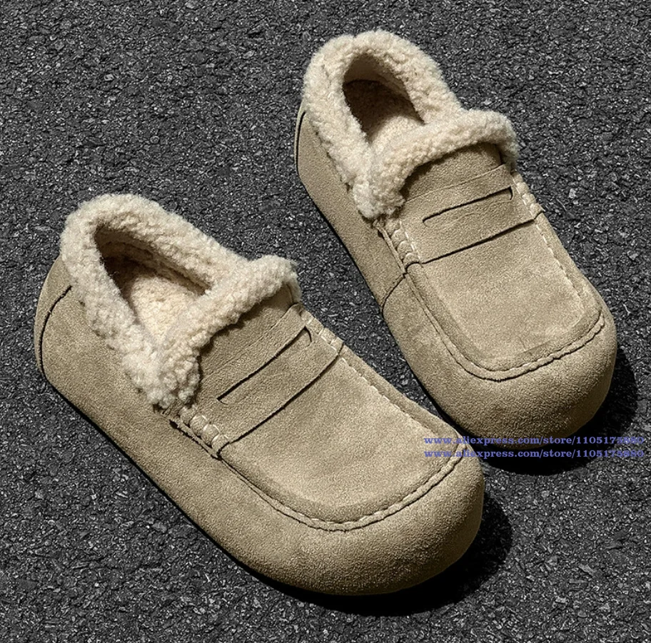 

Low Top Slip On Loafers Winter Men's Snow Boots Trendy Handmade Designer Novelty Anti-Slip Men's Shoes New In Males Botas