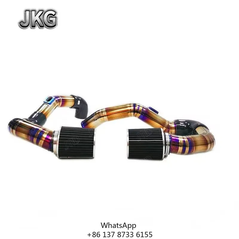 

JKG Cold Air Intake Titanium Alloy System Kit Exhaust System Pipe For S55 Engine F80 F8X M3 M4 Front Mount Intake