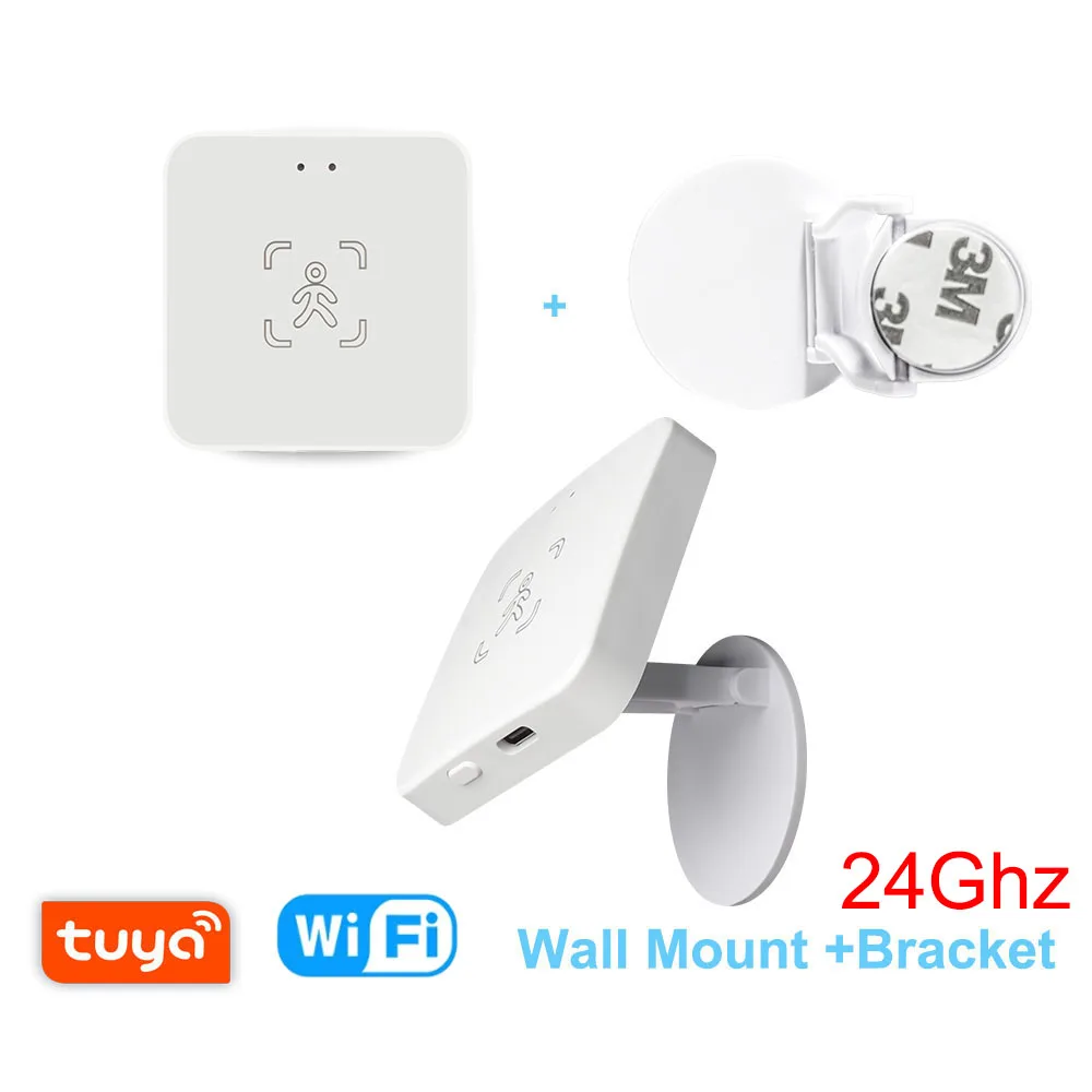 Capteur de présence humaine intelligent Tuya Zigbee/WiFi, détection radar à ondes millimétriques 24 