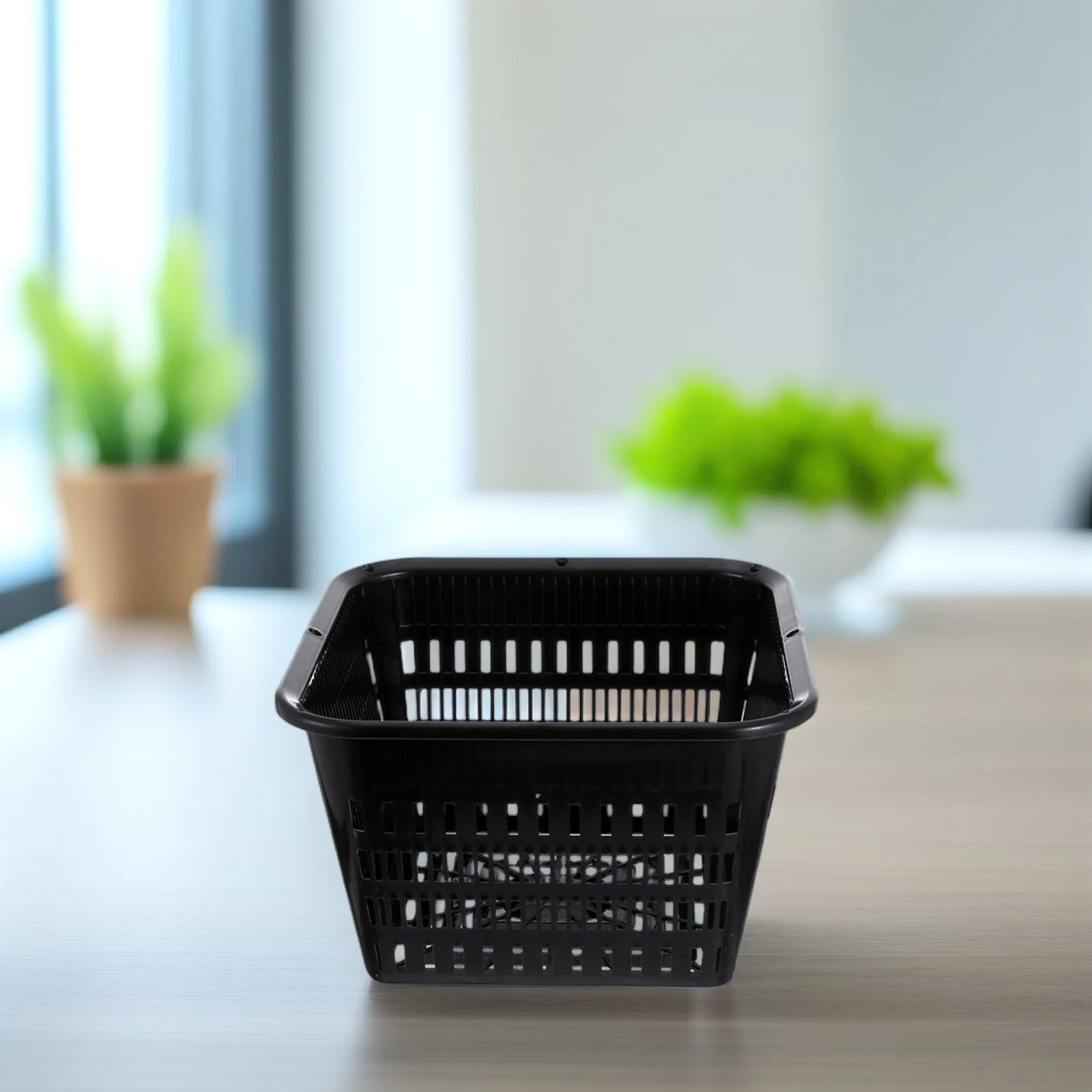 

5pcs Root Control Flower Pots Orchid Planter with Holes Plastic Nursery Plant Container Drainage Black Breathing Design