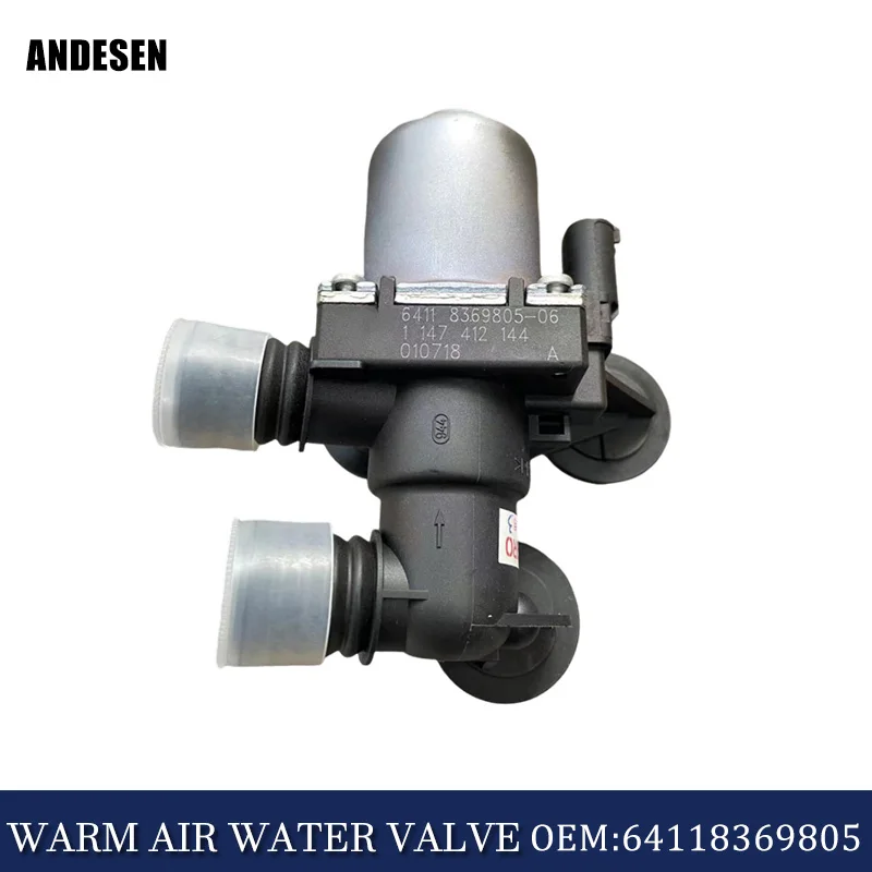 

64118369805 Heater Warm Water Valve Electromagnetic Control Valve Suitable for BMW E46 323i 325i E39 525i E83 X3 E52 Z8