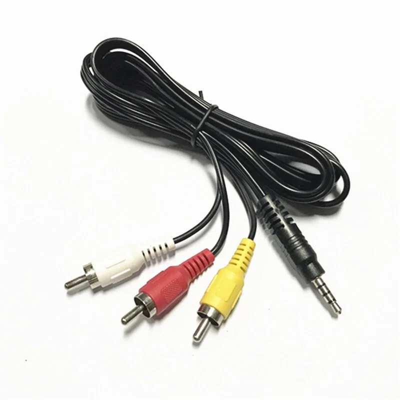 3.5mm Male To 3 Lotus Audio and Video 1 Minute 3 AV Cable TV Output One Minute Three RCA Yellow White Red Three Colors