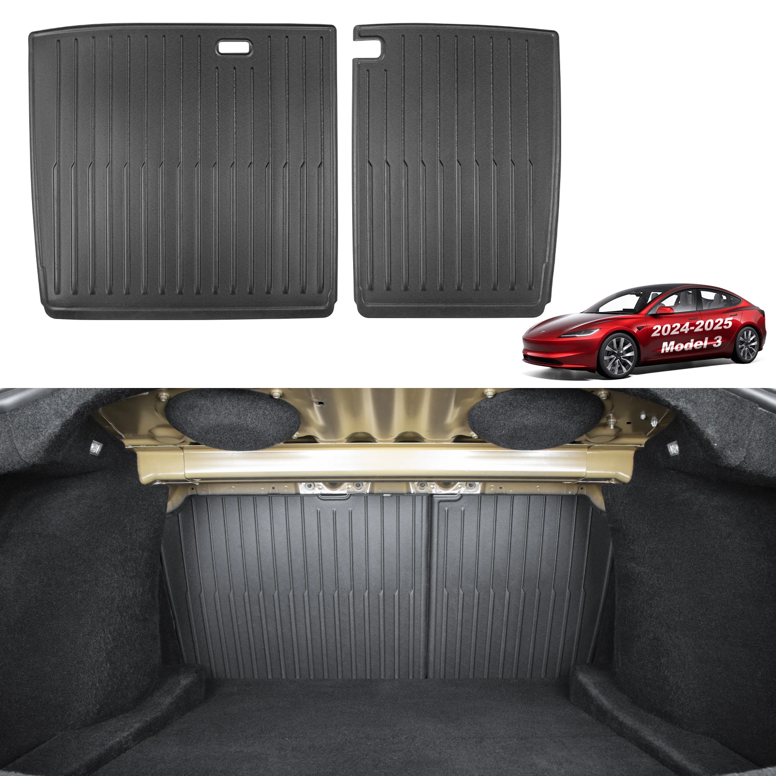 

Rear Back Seat Protector for for 2024-2025 Tesla Model 3 5-Seater Accessories [Durable Upgraded TPE]