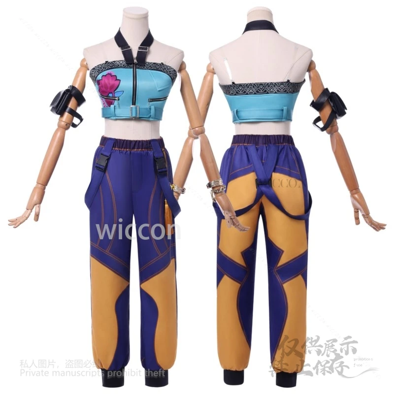 Disfraz de Anime KPop Demon Hunters Superstar Zoey, conjunto completo de trajes para niña, traje de grupo, traje de fiesta de Halloween para mujer, XS-3XL