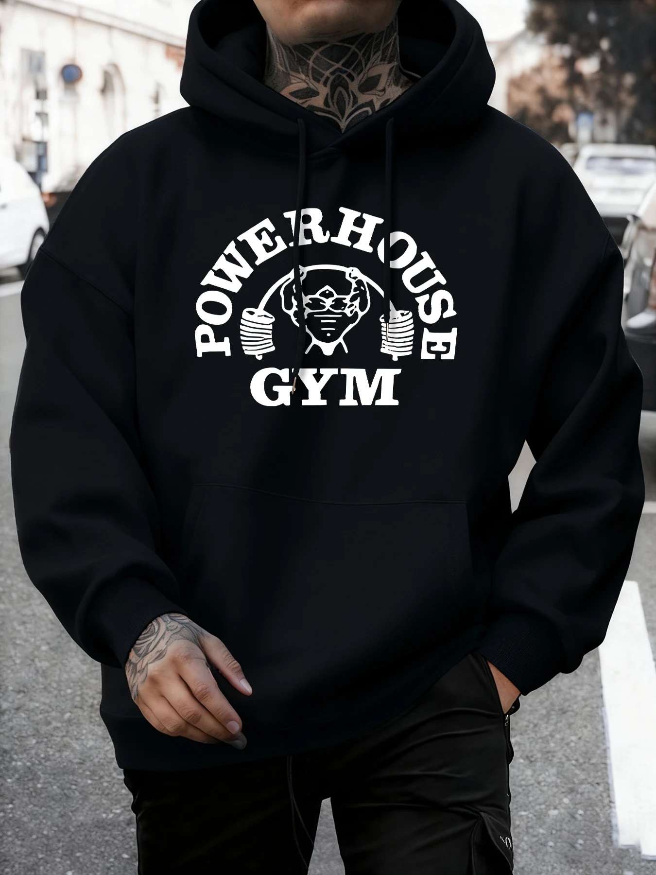Powerhouse Gym Letter Printing - đánh giá và giá Outdoor Sport Hoodie