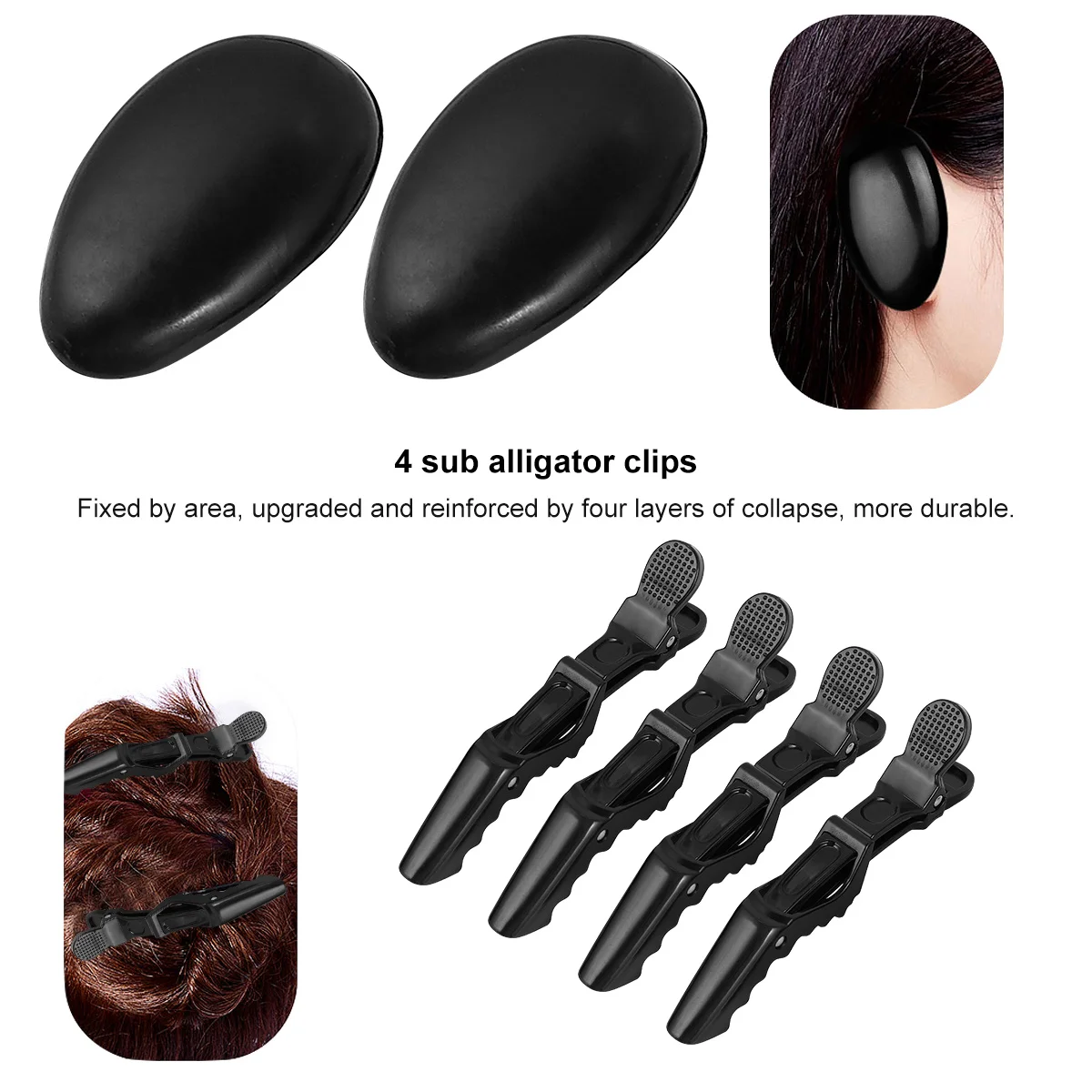 مجموعة أدوات تلوين الشعر مكونة من 15 قطعة، مجموعة صبغ الكل في واحد مع فرشاة توزيع وعاء الخلط ومشابك التقسيم متضمنة #4