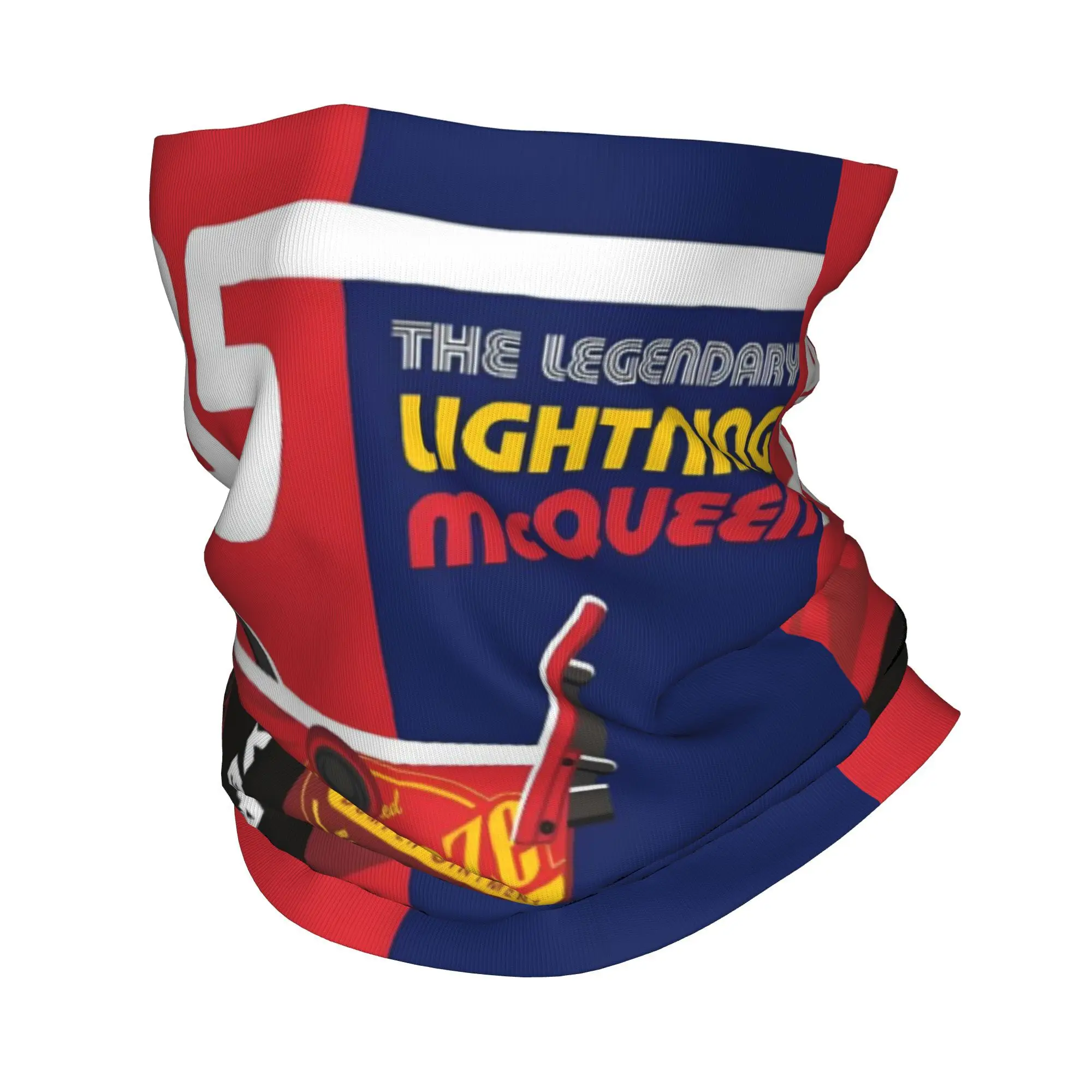 

Car 95 Lightning Mcqueen Cool Bandana Winter Neck Warmer Women Windproof Wrap Face Scarf for Ski Cartoon Pattern Gaiter Headband