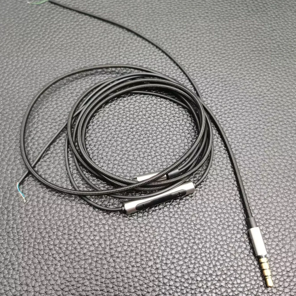 Cabo de fone de ouvido de reparo de atualização para KOSS PP portátil Portapro Porta-Pro KSC75 KSC35 cabo de substituição com microfone remoto