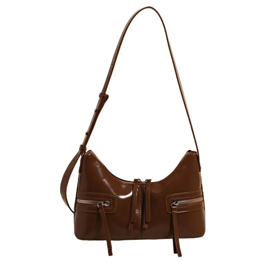 

Spring and summer new fashion retro casual large capacity French handheld simple daily versatile shoulder women's bags