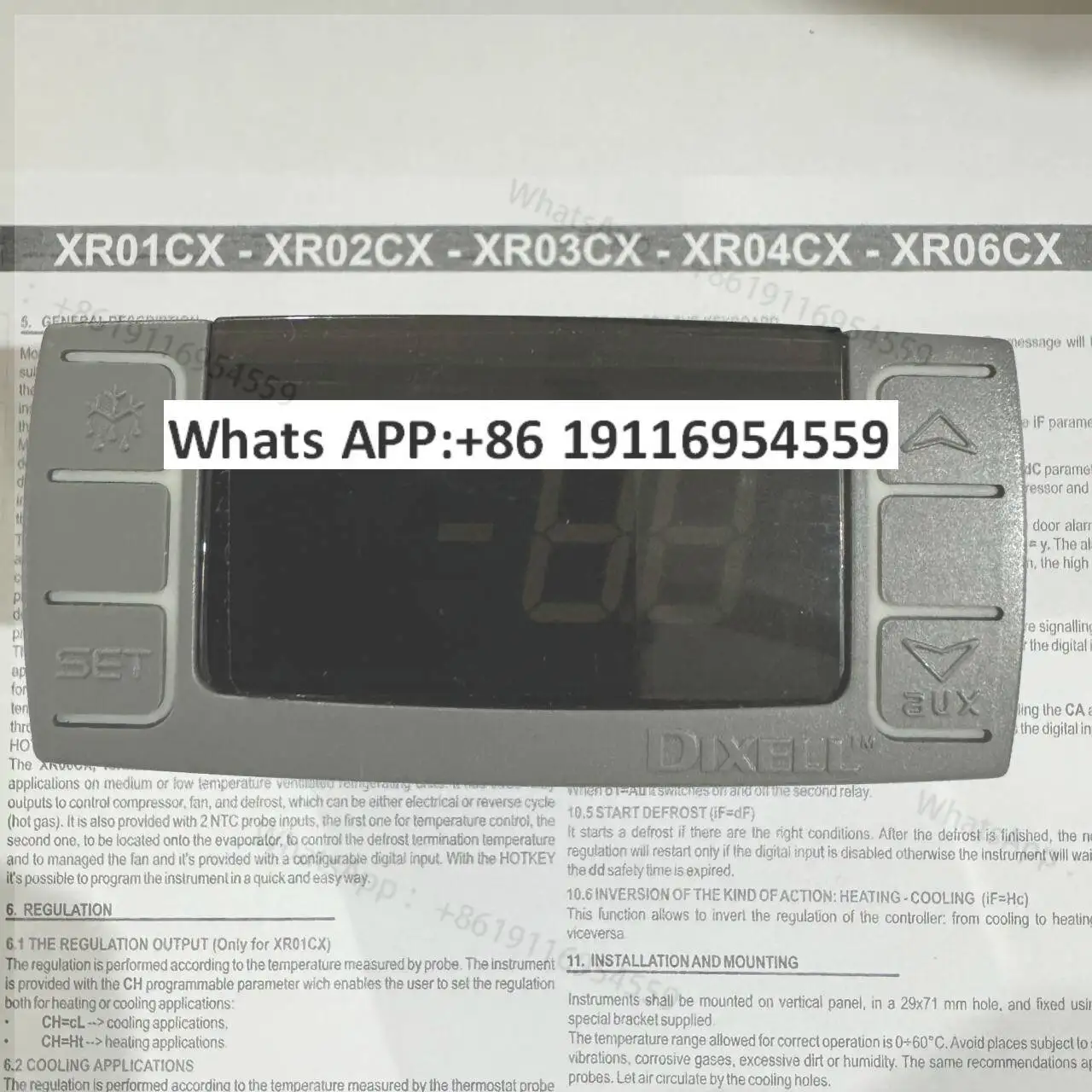 

Elf Thermostat XR04CX-5N0C1-XRO4CX-5NOC1 Dual Probes with Defrost