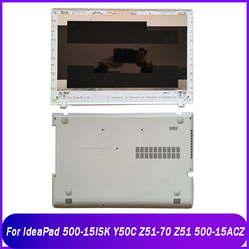 New Rear Lid For Lenovo IdeaPad 500-15ISK Y50C Z51-70 Z51 500-15ACZ Laptop LCD Back Top Cover Bottom Base Case A D Shell White