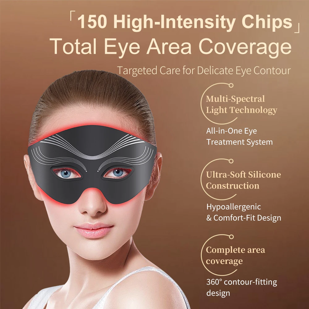 Smart Library Nieuwe producten 7-kleuren siliconen roodlicht oogmasker Massager Beauty Led-oogmasker voor het verwijderen van ogen, tassen en Da