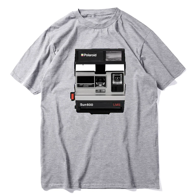 Camera T-Shirt Instant Picture Hipster Retro Photo Tee Insta Blog Top Sportswear Tee Shirt