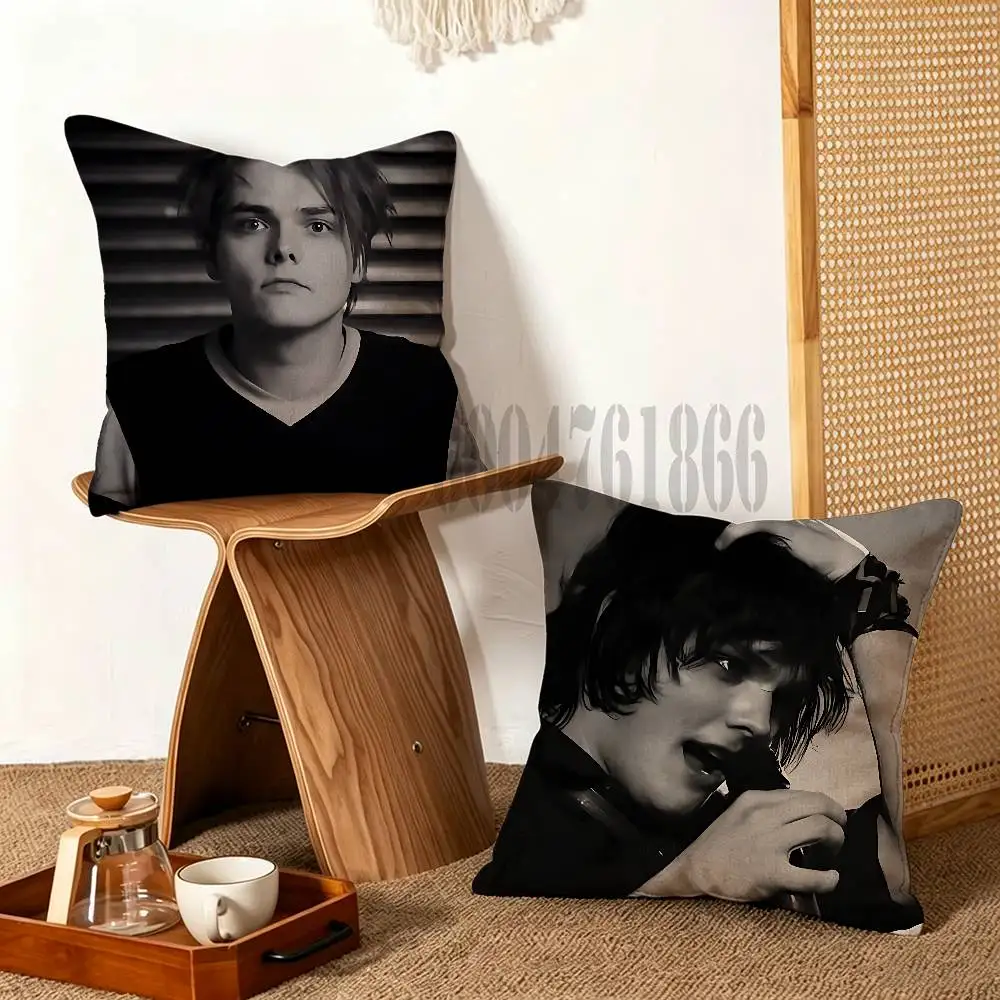 G-Gerard Way Square Pillow Cover Multiple Sizes For Car Home Bedroom Decoration Holiday Housewarming Gift For Family