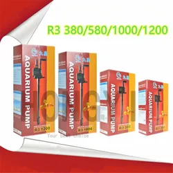 HONGYI 1 piece Submersible pump for aquarium multifunction water pump fish tank oxygen mute filter pump R3-380/580/1000/1200
