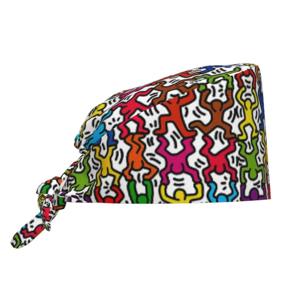 

Custom H-Harings Cleaning Working Cap Cool Men Women Abstract Pop Art Scrub Cap Surgicals Hat Nurse Scrubs Hat For Dentist