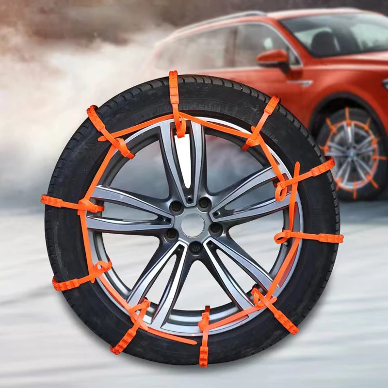 10/20Pcs Car Anti-skid Universal Wheel for Tyre Grip Non-slip Snow Chains Cable Belt Winter Tires Outdoor Emergency Chain