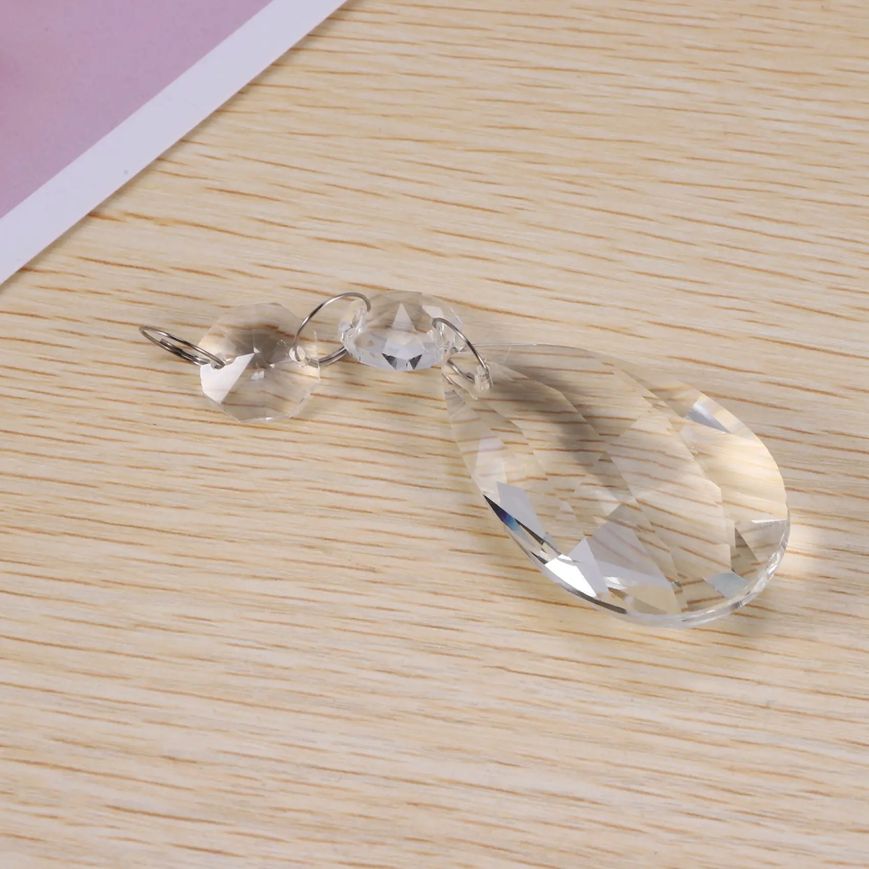 

ABFU-20 шт. кристаллы люстры, прозрачные каплевидные хрустальные люстры, подвески, детали, бусины, подвесные кристаллы для люстр