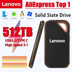 HOT Lenovo Original High-speed 128TB 16TB 8TB Portable SSD 2TB Portable External Solid State Hard Drive USB3.1 Interface Mobile