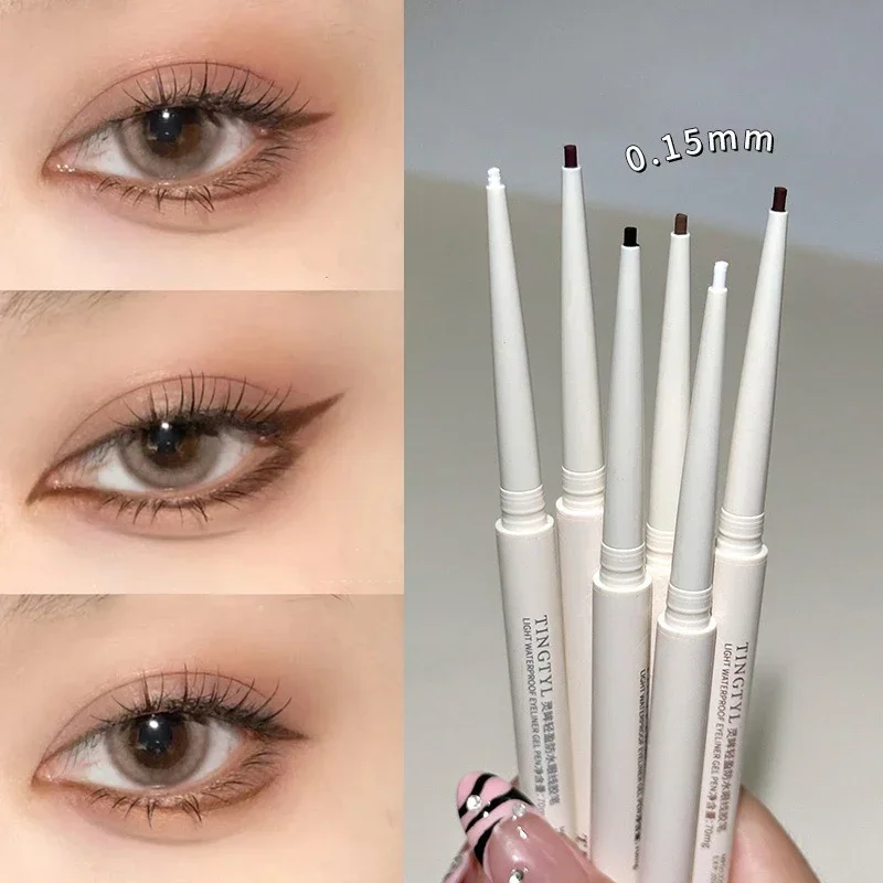 Wasserdichter Eyeliner-Gelstift, kein Verschmieren, Eyeliner für Frauen, Kontur des Augenlides, langlebig, glatter Bleistift, Augen-Make-up-Kosmetik