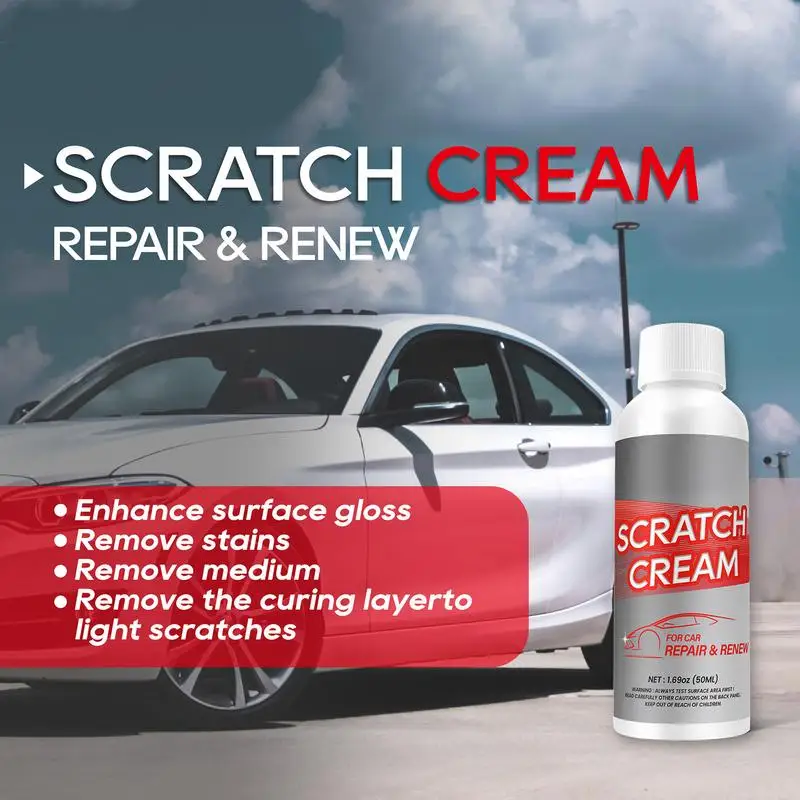 Car Scratch Repair Paste Funciona em Todos os Tipos de Pintura, Melhorar a Pintura Gloss, Sem Danos, Original