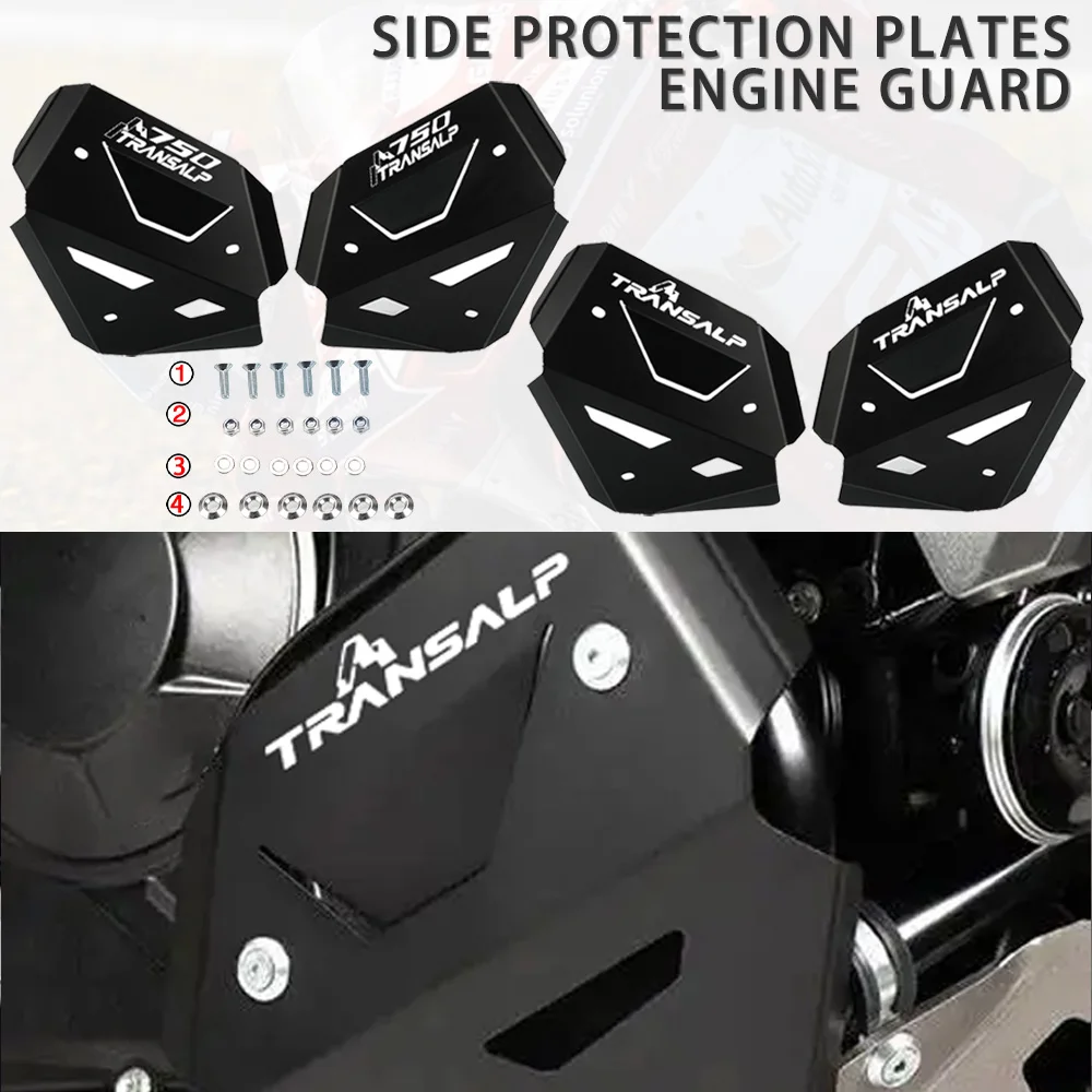 

For Honda XL 750 Transalp 2023 2024 2025 Engine Guard Cylinder Cover Plate Bumper Side Protection Replacement Parts Accessories