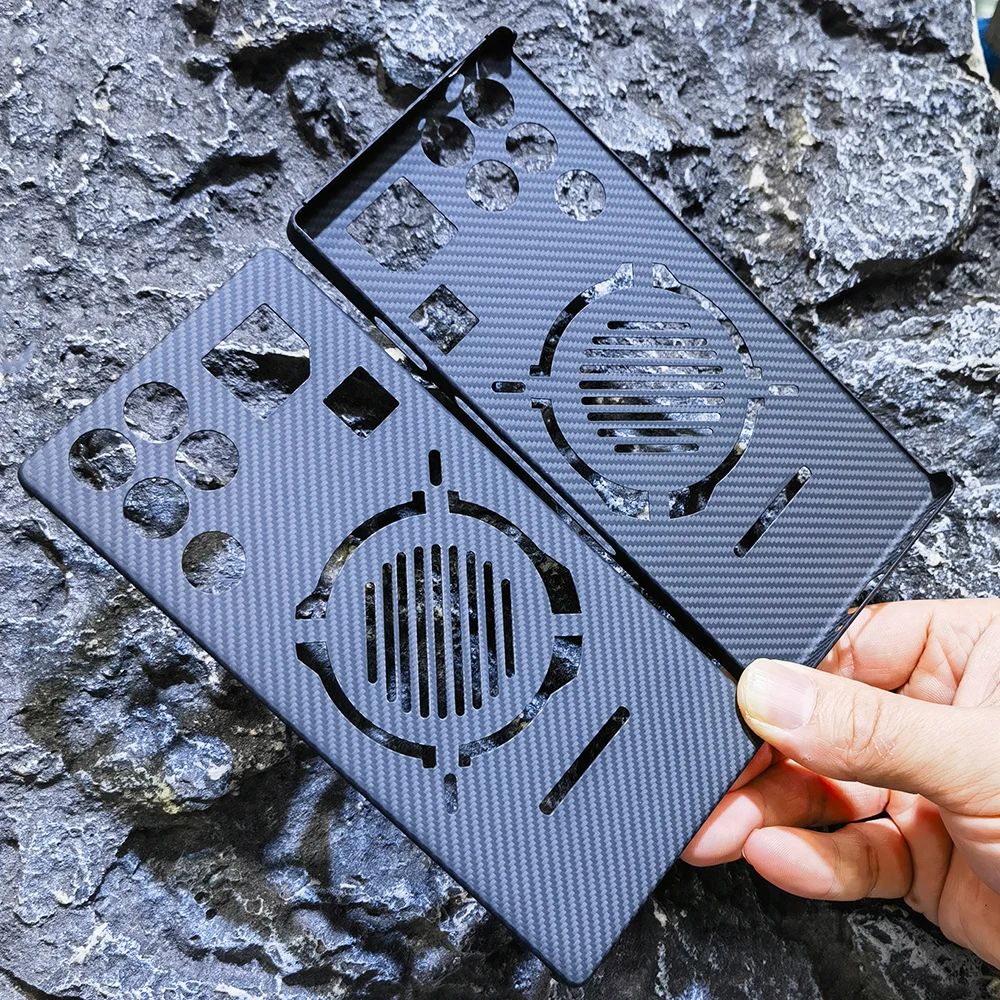 

Real Carbon Fabric Fiber Aramid Case For ZTE Nubia RedMagic 11 Pro / Red Magic 11 Pro+ Super Ultra Thin Ultrathin Light Shell