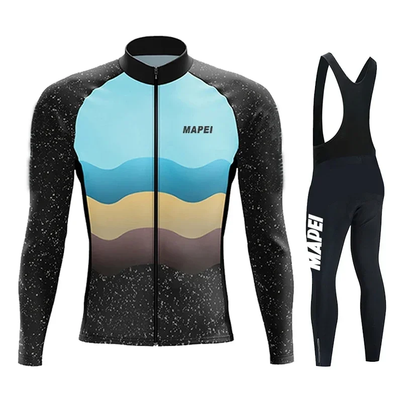 MAPEIcomparator-Ensembles de maillots de cyclisme respirants pour hommes, vêtements de vélo VTT, manches longues, Pro Team, printemps, nouveau