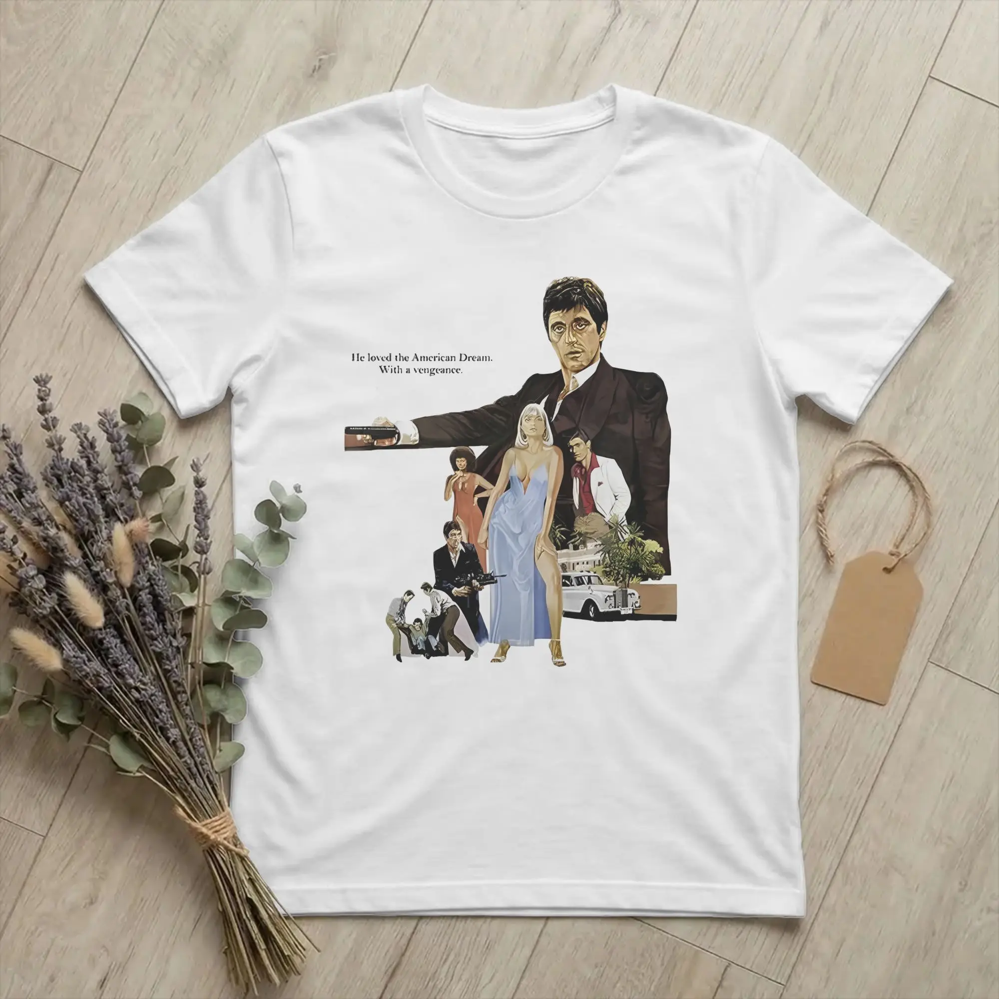 Scarfaces Tony Montana T-Shirts for Men The Eyes Chico Funny Cotton Tees O Neck Short Sleeve T Shirts Plus Size Tops
