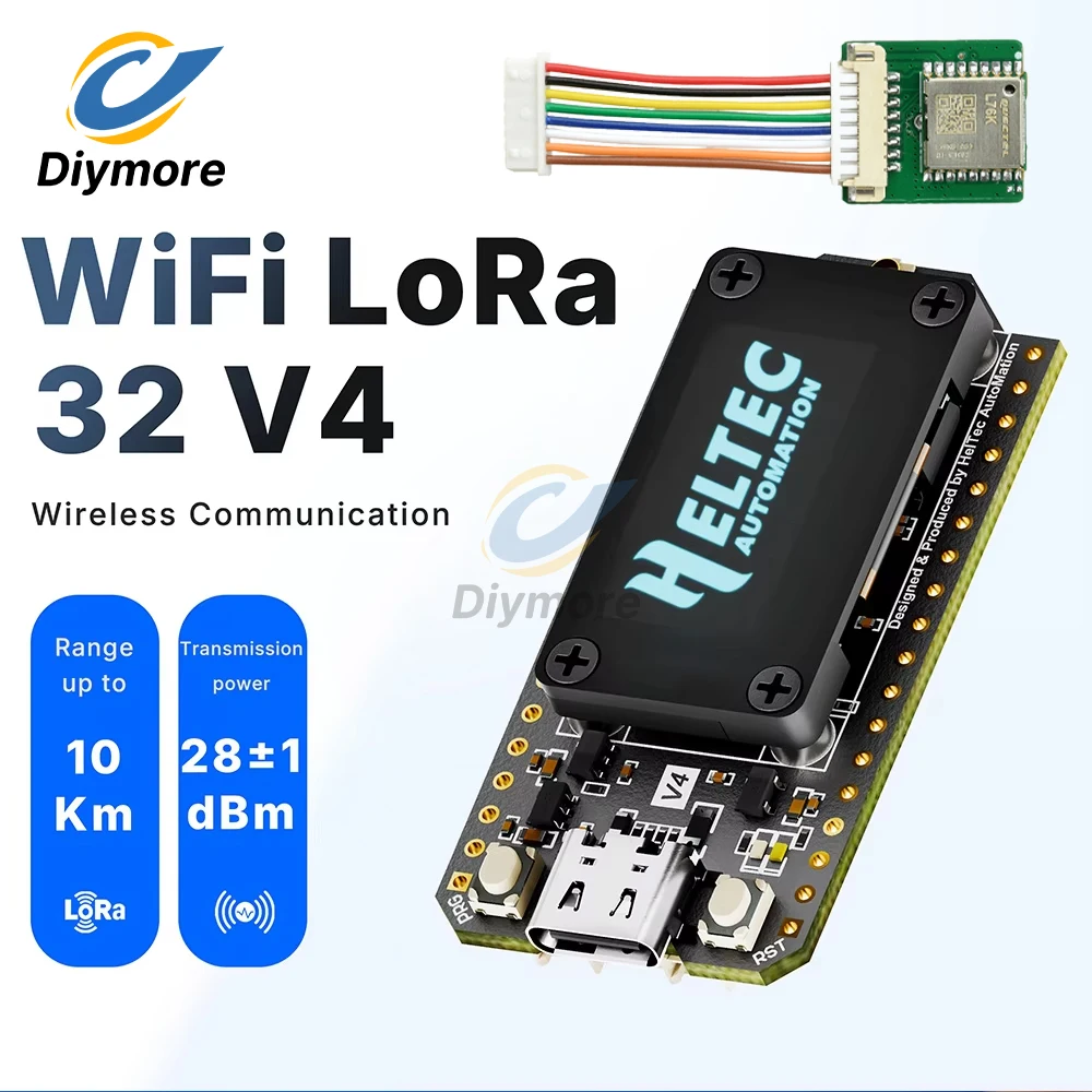 

WiFi LoRa 32 V4 ESP32 Bluetooth WIFI Development Board with 0.96-inch OLED Screen ESP32-S3R2 Low-Power IoT Development Board