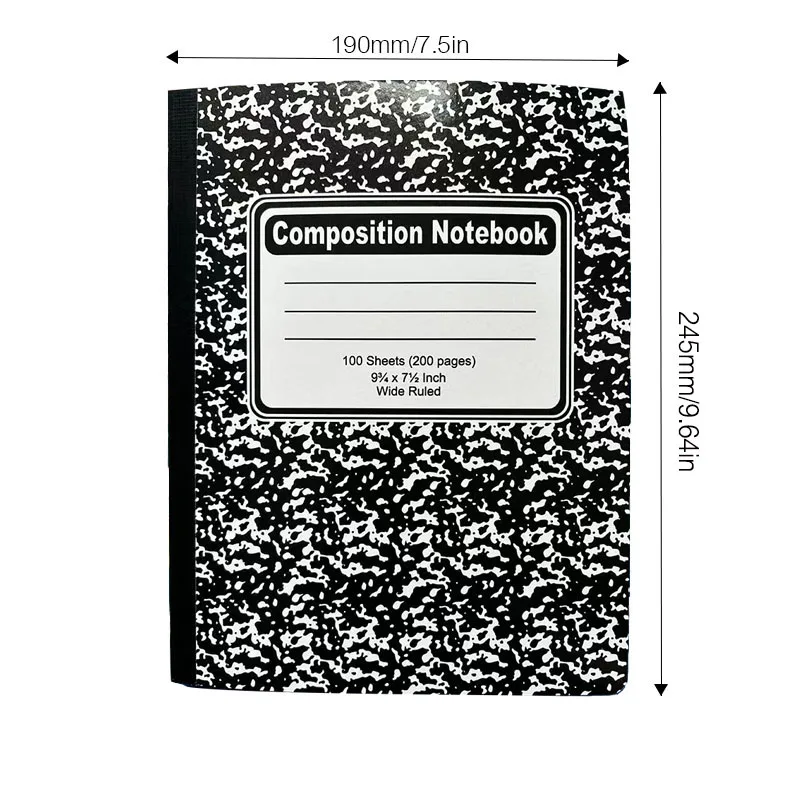 American retro marble snowflake notebook diary super thick B5 student exercise book