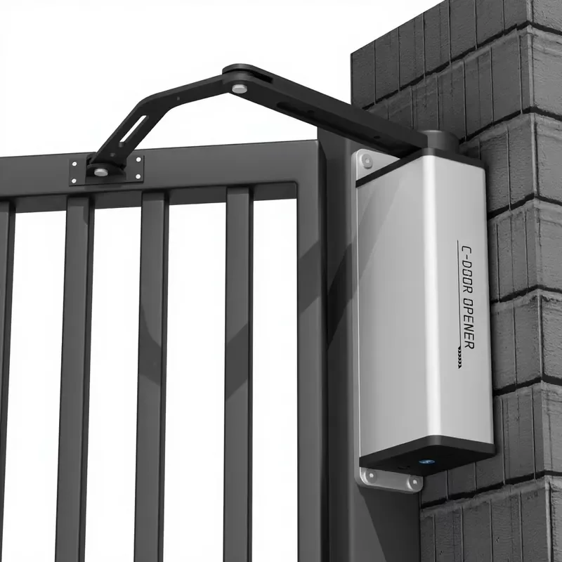 Large Load-Bearing 300KGS Modern Aluminum Automatic Door Opener Closer for Garage with Anti-Theft IP65 Protection and DC