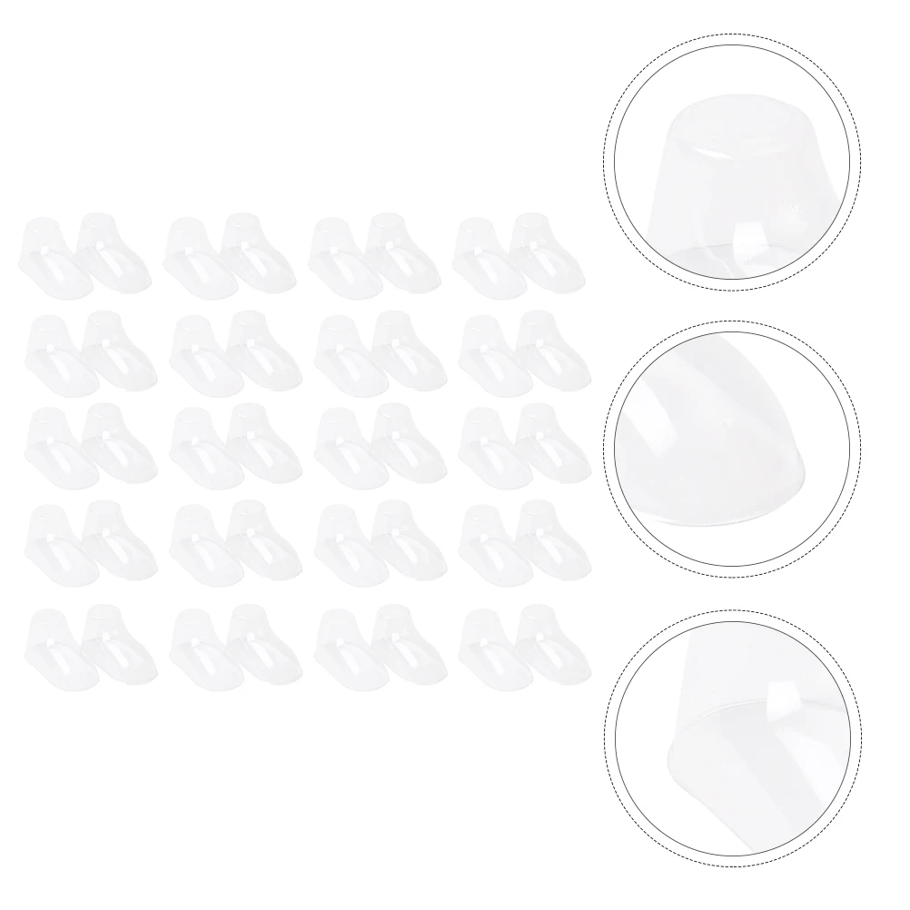

100pcs Baby Socks Socks Clear Plastic Feet Molds Shoe Supports Display Stands Eco Friendly Durable Knit Wool Shoes Holder
