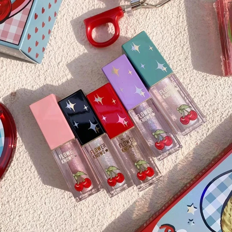 

Flower Knows Cherry Party Liquid Eyeshadow Fine Glitter Pearlescent Indie Eyeshadow