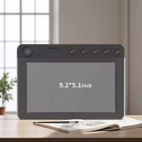 HavaPen YZ960 Graphic Drawing Board 9 inches 5 hotkeys portable scroll wheel 8192-level pressure compatible with Windows, Mac,