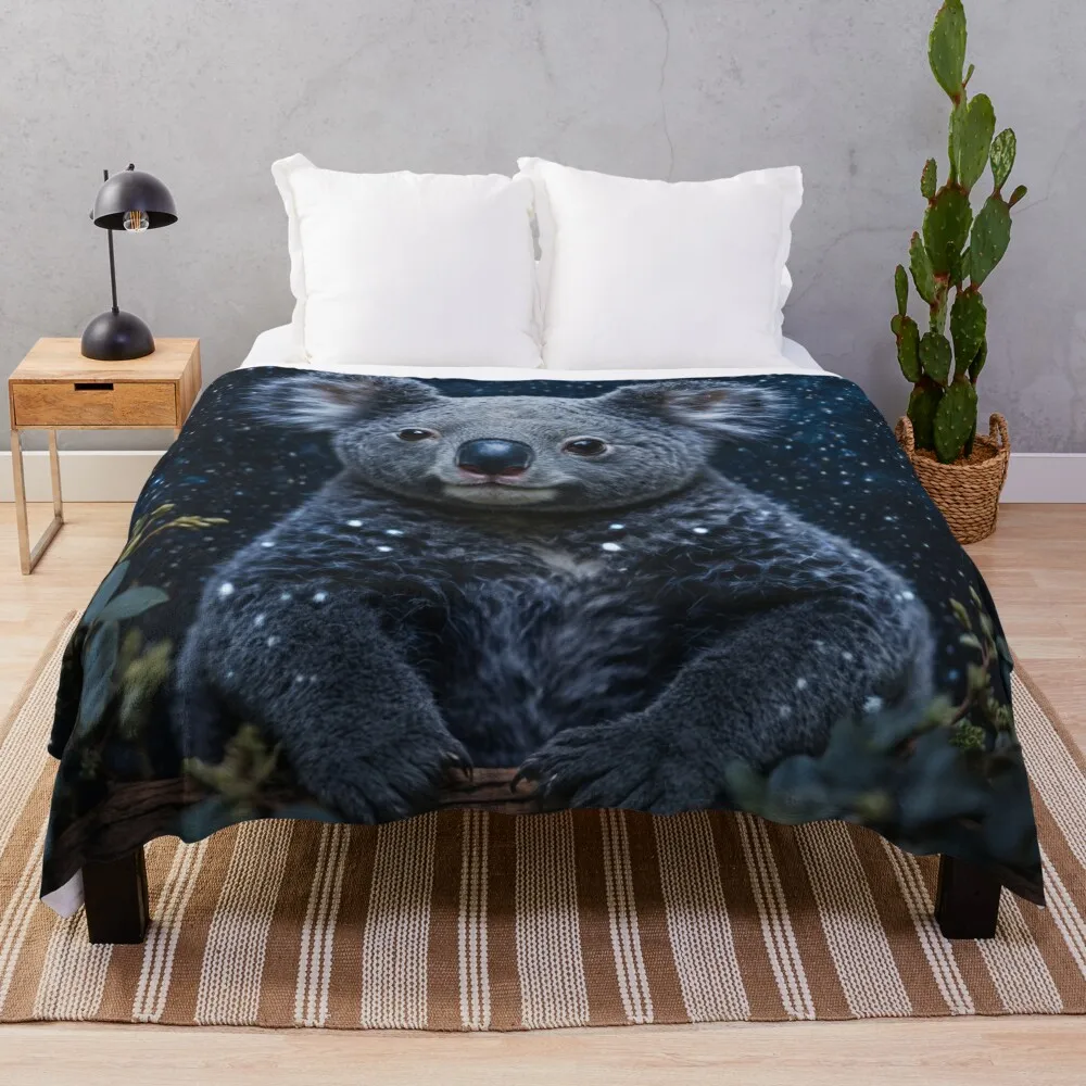 

Starry Night Koala Throw Blanket valentine gift ideas Hairys Blankets For Sofas Blankets