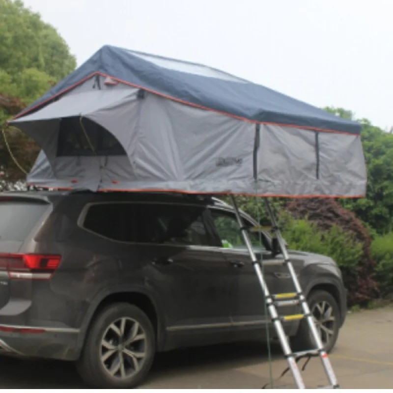 Hard Roof Top Tent With Skylight Outdoor Vehicle Camping